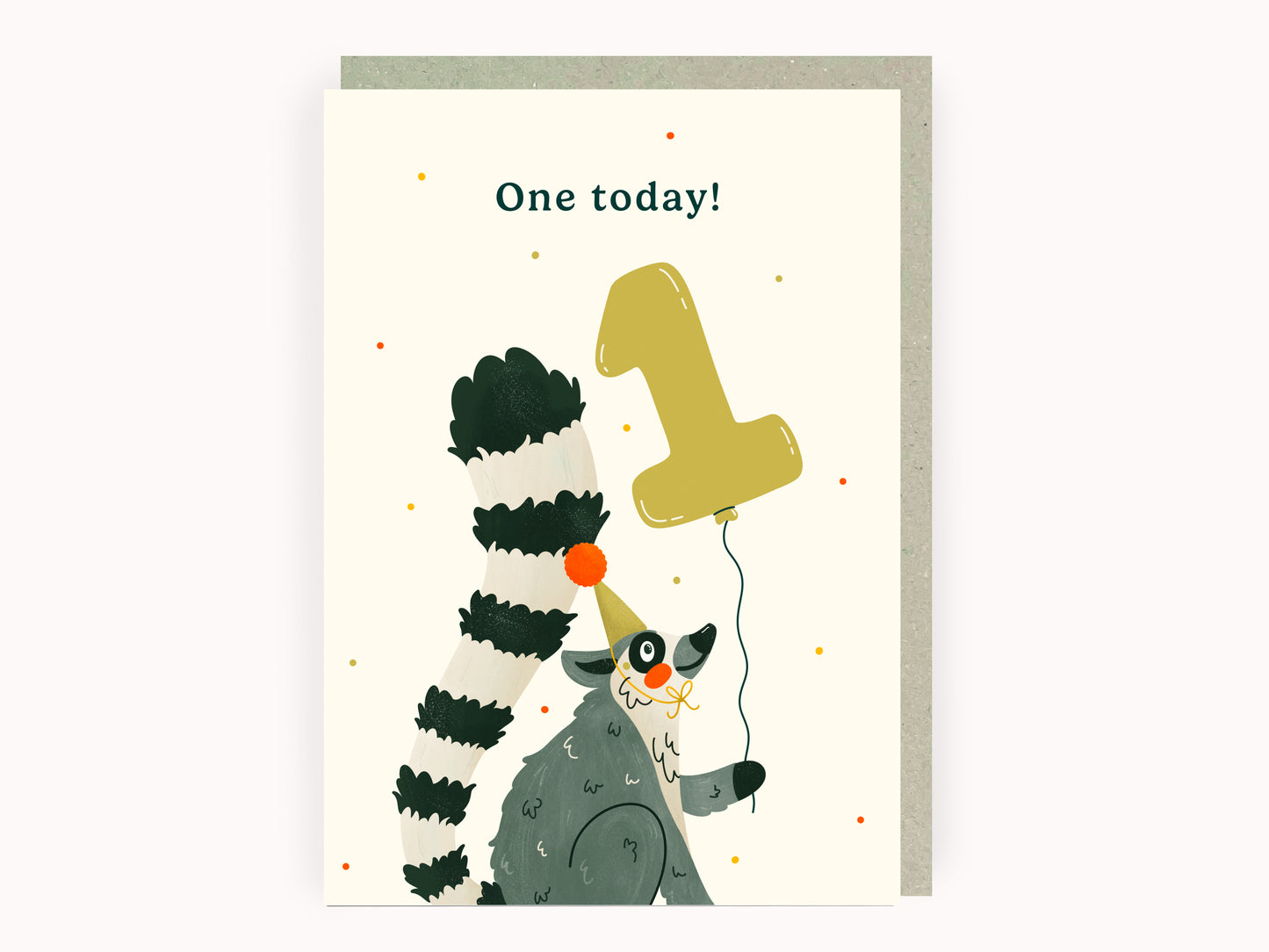 One Today Lemur Birthday Card