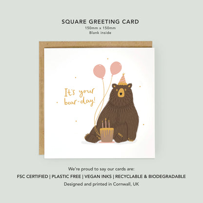 It's Your Bear-Day Birthday Card