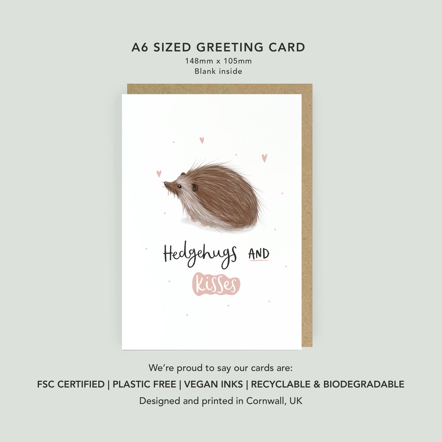 Hedgehog Love Card