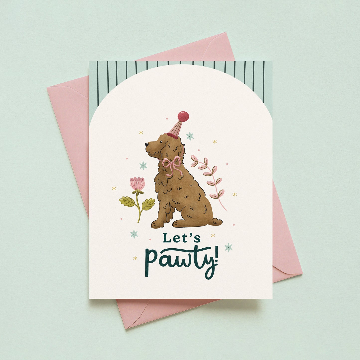 Let's Pawty Dog Birthday Card