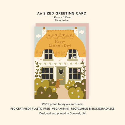 Thatched Cottage Mother's Day Card
