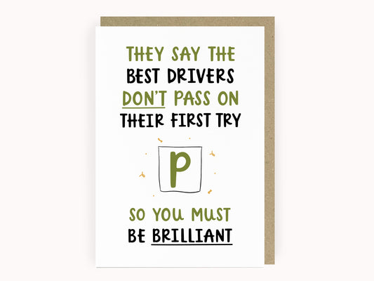 Best Drivers Funny Congratulations Card by Abbie Imagine