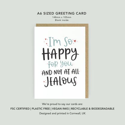 I'm So Happy for You Congratulations Card