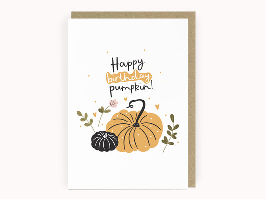 Happy birthday pumpkin card by abbie imagine