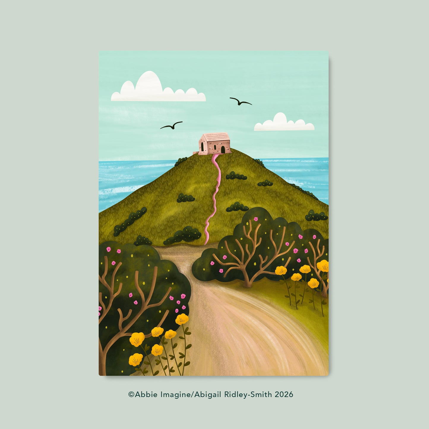 Rame Head Illustrated Print