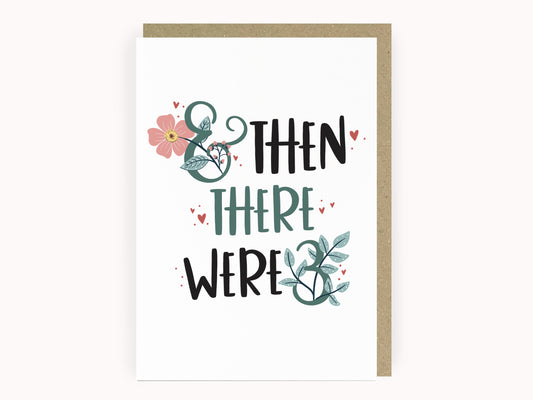And then there were three new baby card by Abbie Imagine