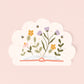 Bees and Flowers Book Sticker