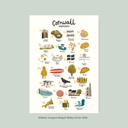 Cornwall A-Z Print
