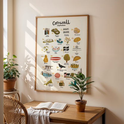 Cornwall A-Z Print