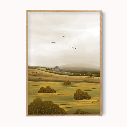 Dartmoor Illustrated Print