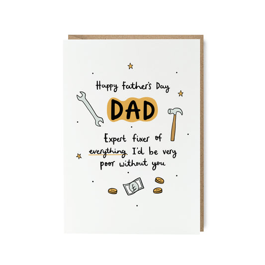 Expert Fixer Father's Day Card