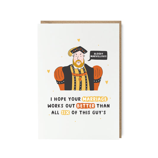 Henry VIII Wedding Card