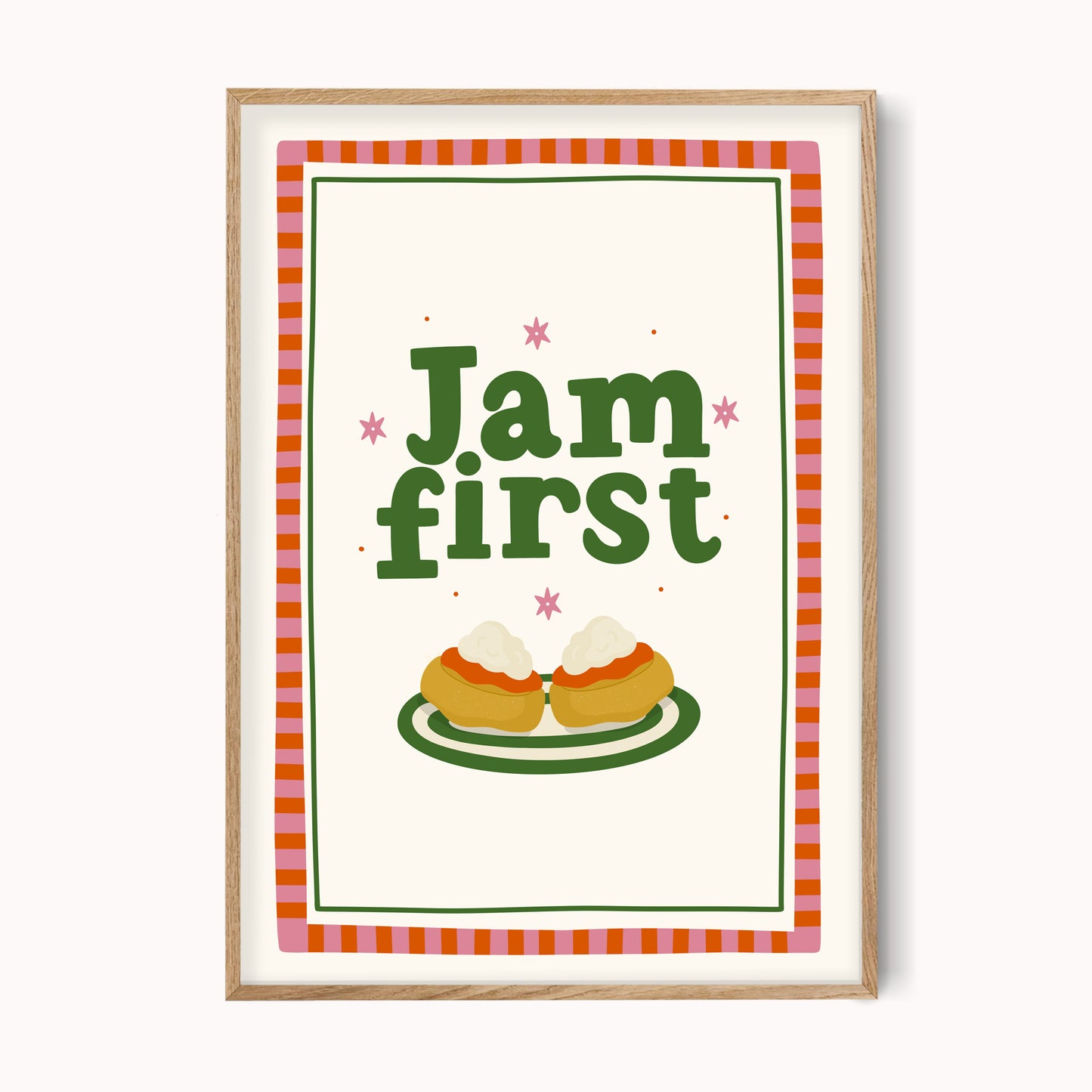 Jam First - Cornish Cream Tea Print
