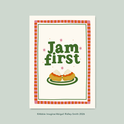 Jam First - Cornish Cream Tea Print