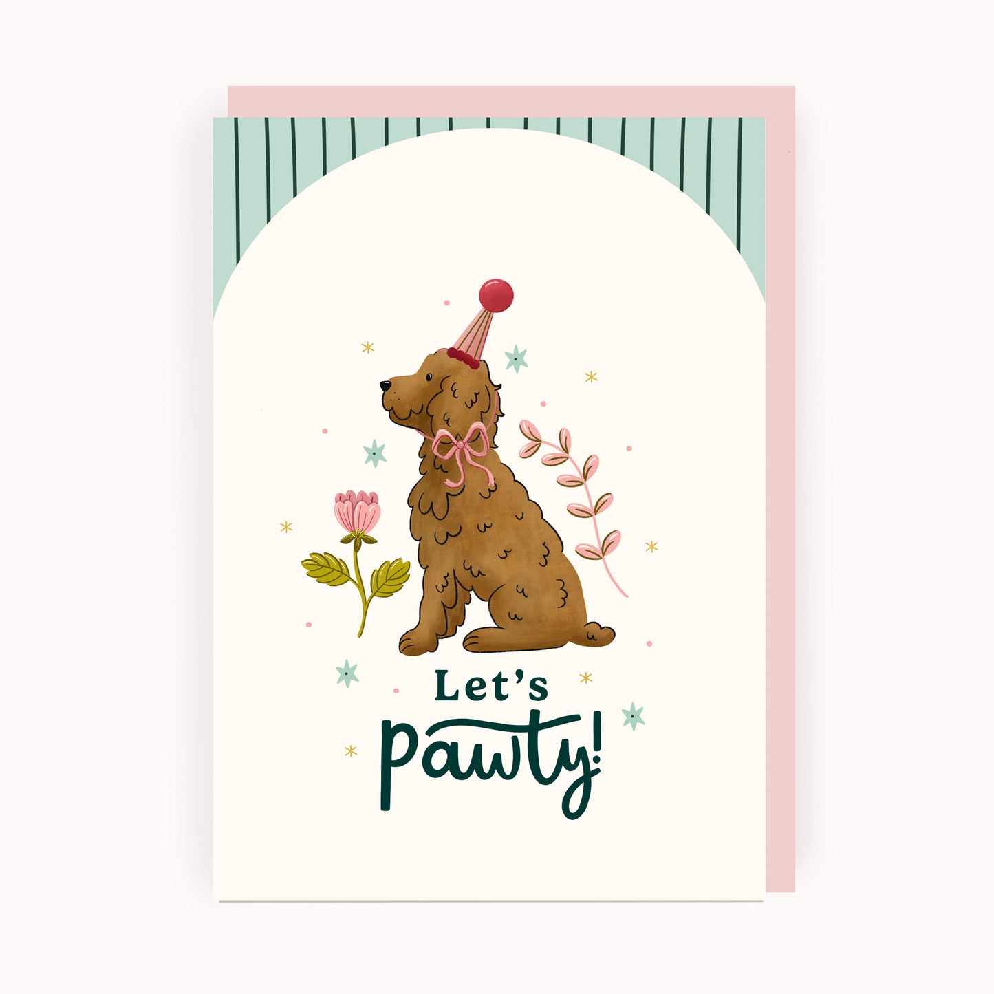 Let's Pawty Dog Birthday Card