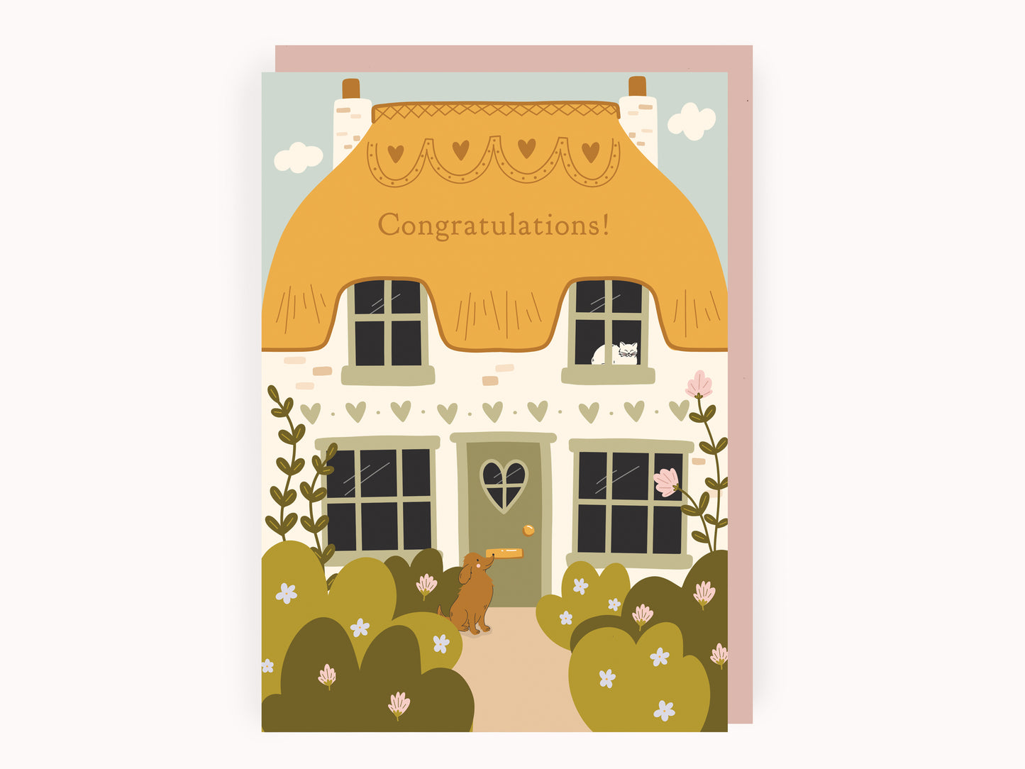 Thatched Cottage Congratulations Card