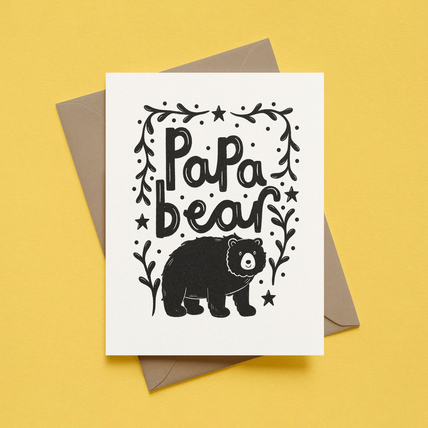 Papa Bear Father's Day Card