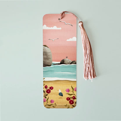 Cornwall Illustration Bookmark - Perranporth Beach