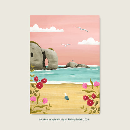 Perranporth Illustrated Print