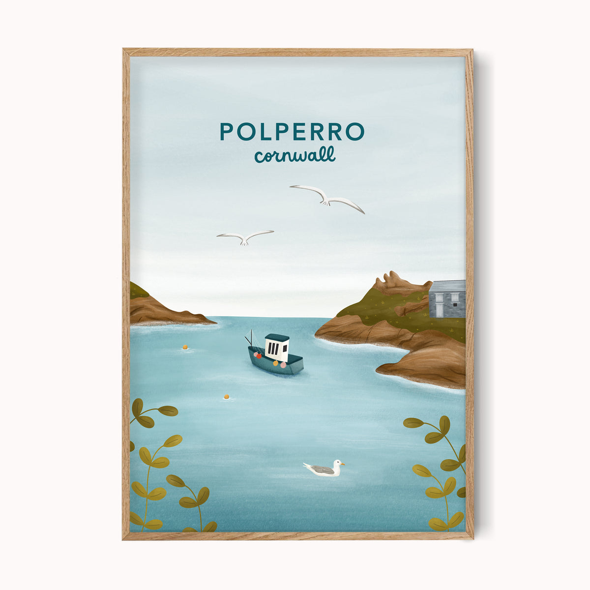Polperro Illustrated Print