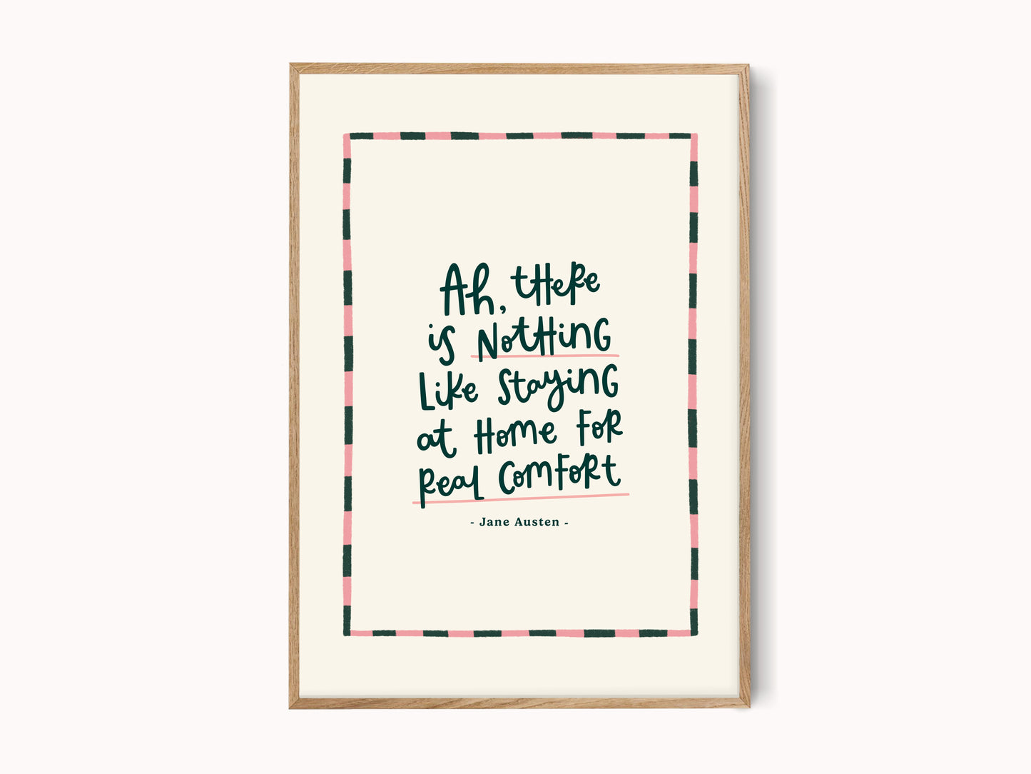 Staying at Home - Jane Austen Art Print