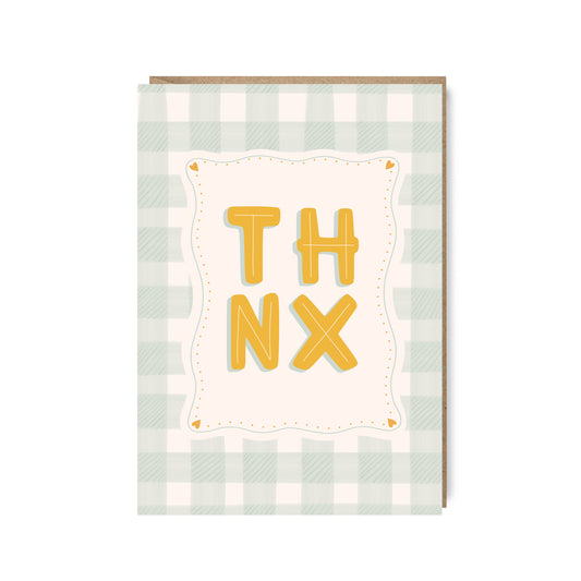 THNX Thank You Card