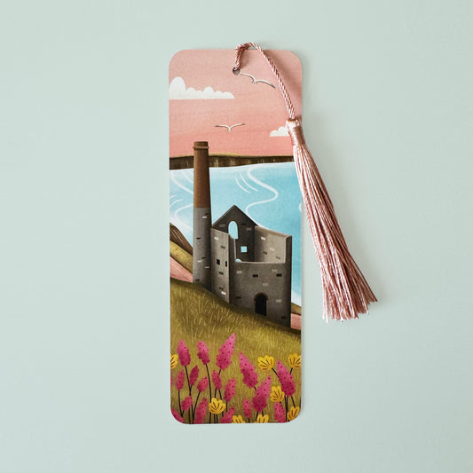 Cornwall Illustration Bookmark - Wheal Coates
