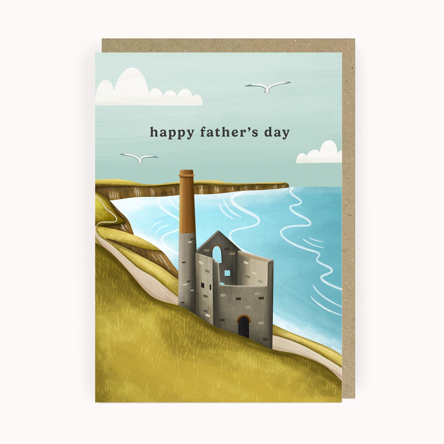 Happy Father's Day Cornwall Landscape Card