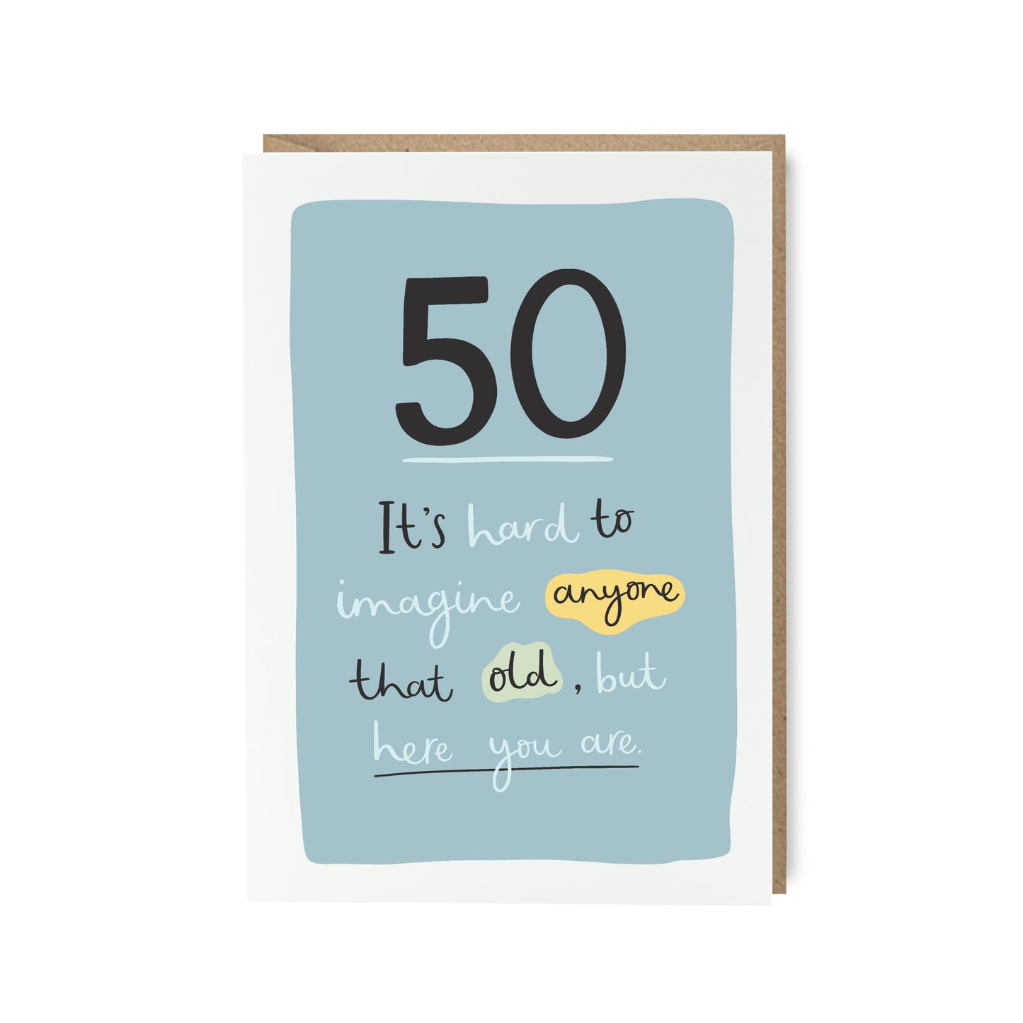 Funny 50th birthday card milestone by abbie imagine
