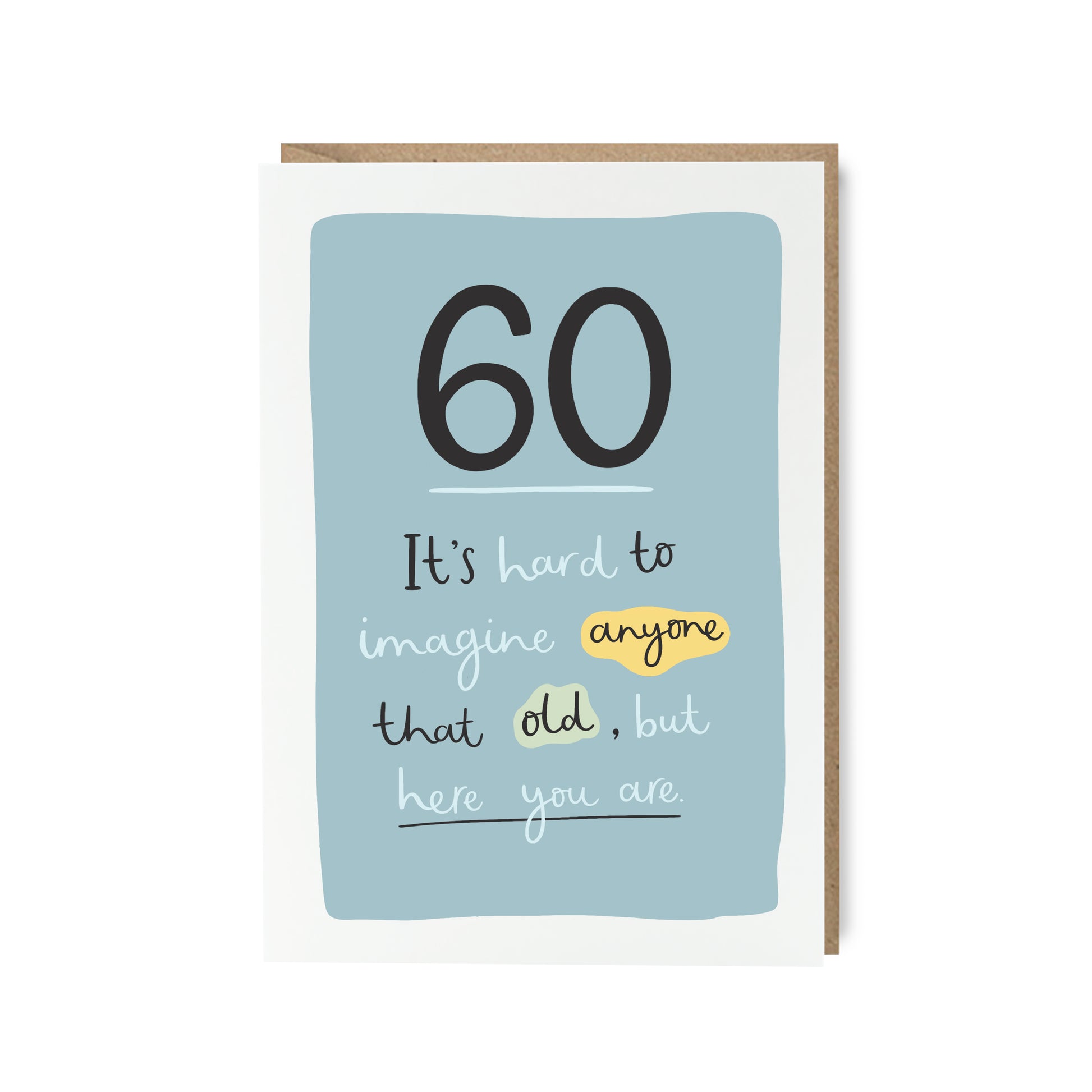 60th birthday funny milestone card by Abbie Imagine