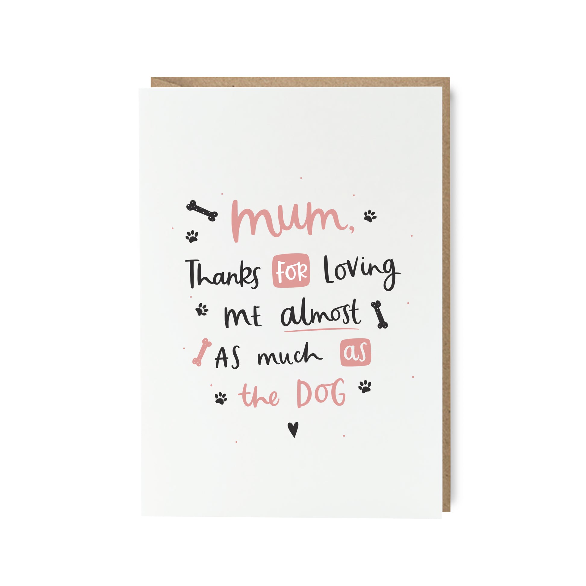 Funny dog mother's day card by abbie imagine