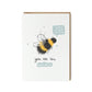 you're the bees knees thank you love card by abbie imagine