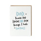 Funny football father's day card by Abbie Imagine