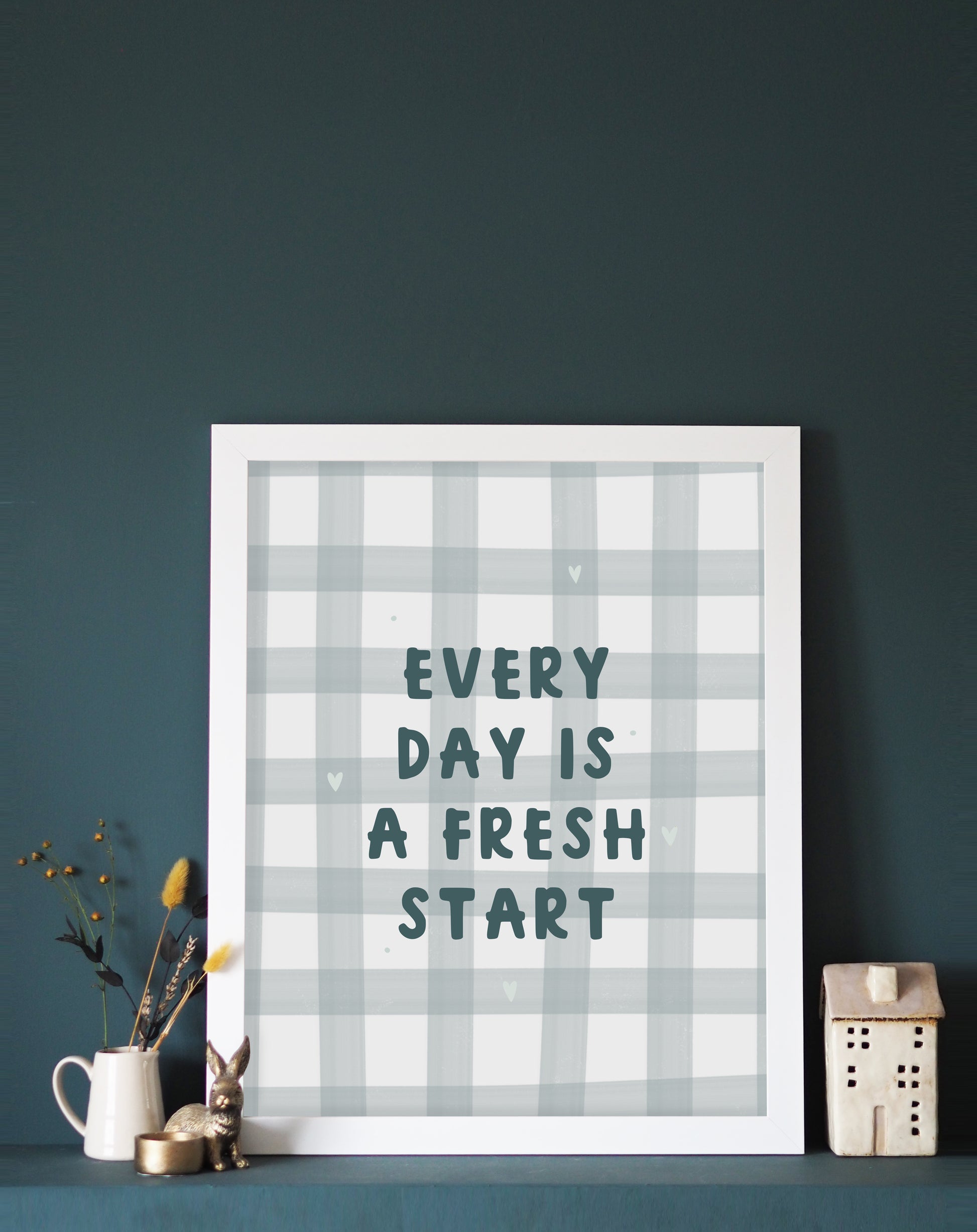 Every day is a fresh start motivational print by Abbie Imagine