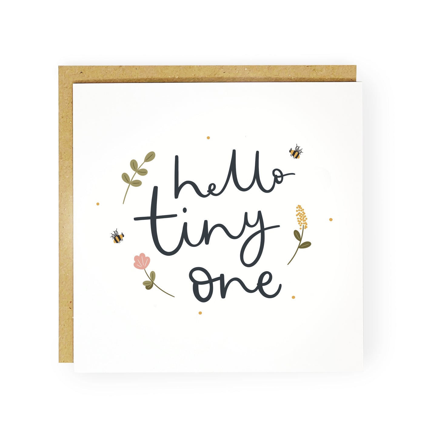 Hello tiny one new baby card by abbie imagine