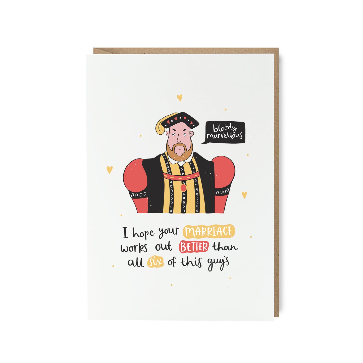 Henry VIII funny marriage and engagement card by Abbie Imagine