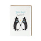 Mr and mr engagement wedding card with bears by Abbie Imagine