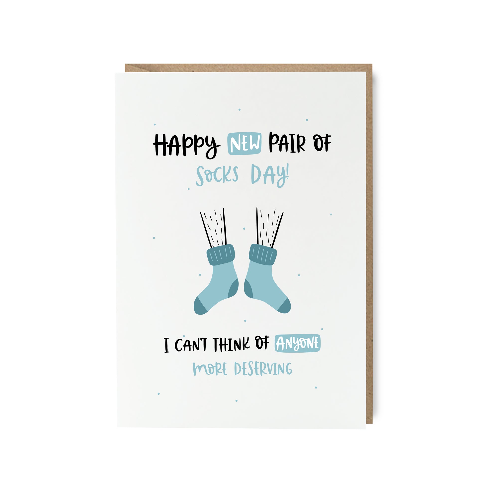 New pair of socks day funny card for dad for father's day by abbie imagine