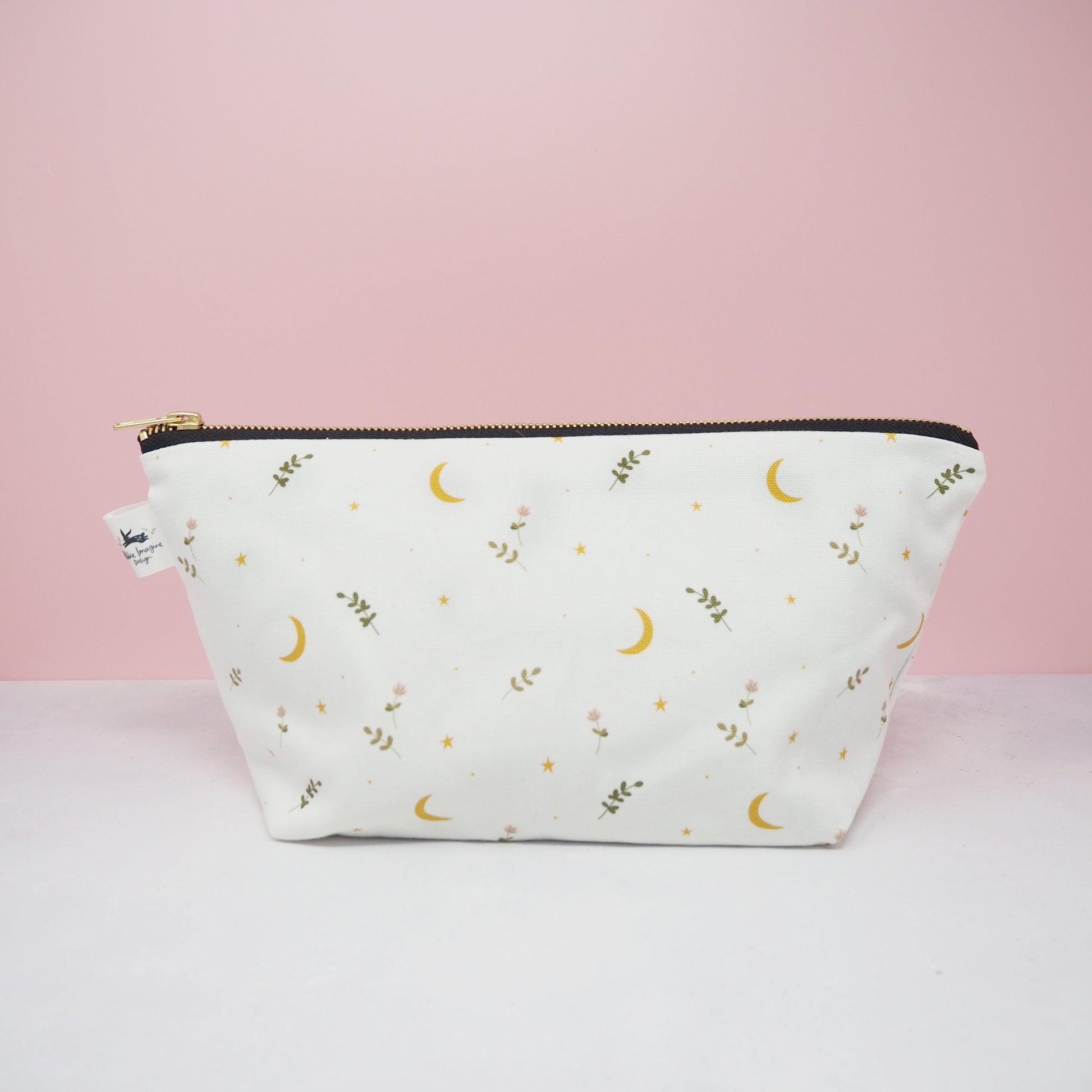 Moons and stars cosmetic bag by Abbie Imagine