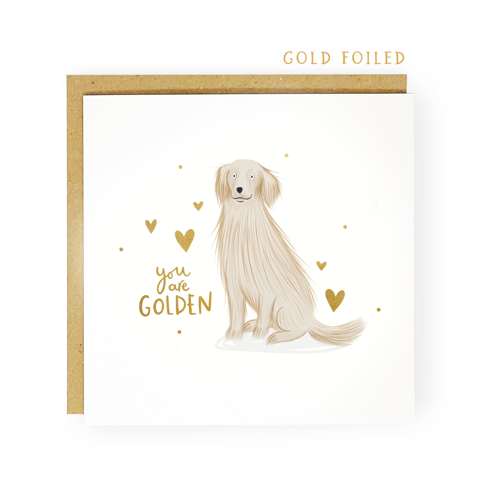 You are golden dog anniversary love card by abbie imagine